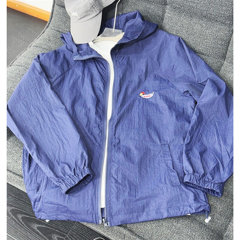 美式高街潮牌连帽防晒衣潮流宽松休闲上衣A086-FS0001-特批价32元,男装防晒衣,电商基地A086