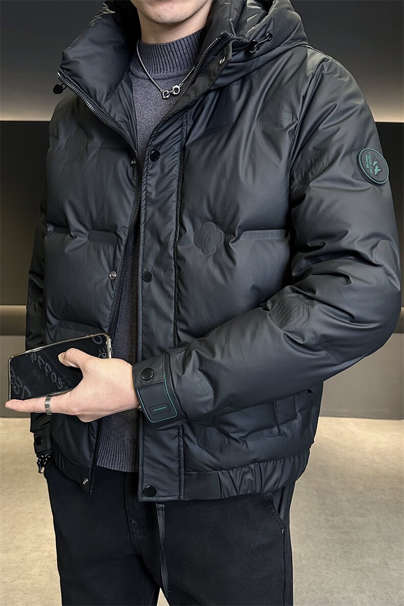 标50白鸭绒连帽轻薄款羽绒服男修身外套正品C317-Y8819-P175,男装羽绒服,电商C317