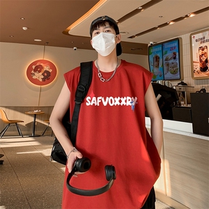已注册得物抖音直播品质纯棉250克重磅男无袖背心T恤T549P28控39图片