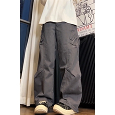 美式复古洗褪baggy阔腿工装裤男女XZ201-D239P48，男装牛仔裤，星座201