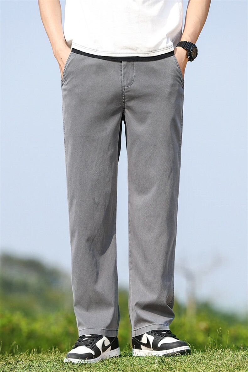 2025天丝休闲裤男士夏季薄款宽松直筒阔腿长裤冰丝透气运动裤子男,女装休闲裤,星座224-3