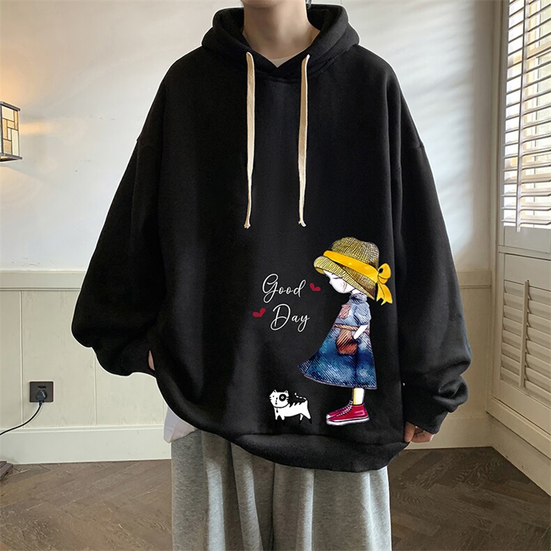 连帽卫衣男大码胖子帽衫大号运动服WY2415-P35图片