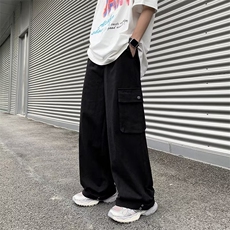长裤休闲裤新款男工装裤文艺宽松型春秋青春流行时尚潮牌潮，男装休闲裤，星座716-3