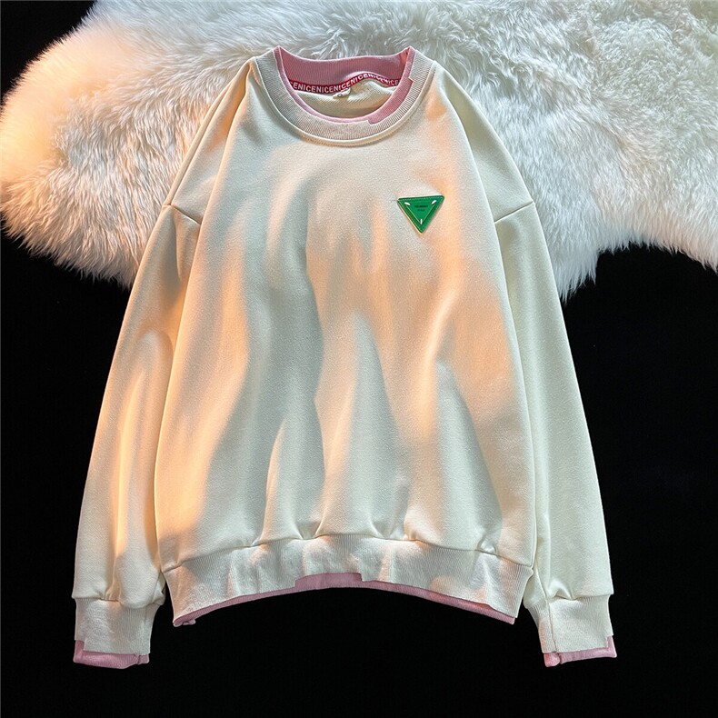 1秋季平铺情侣圆领假两件运动大码M-5XL卫衣外套男WY7142P48控68，男装卫衣，星座226-2