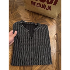 早春v领长袖t恤男高级感痞帅卫衣cleanfit内搭打底衫LT30622-P29，男装T恤，星座1008