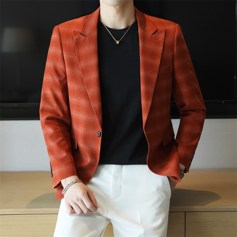 26做货-男士休闲西装修身韩版西服外套小西装上衣DX6927P165,男装西服套装,电商D216