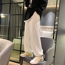 立体纹理宽松阔腿直筒裤vibe风春季裤子垂感休闲裤K2447-P38，男装休闲裤，星座512-2