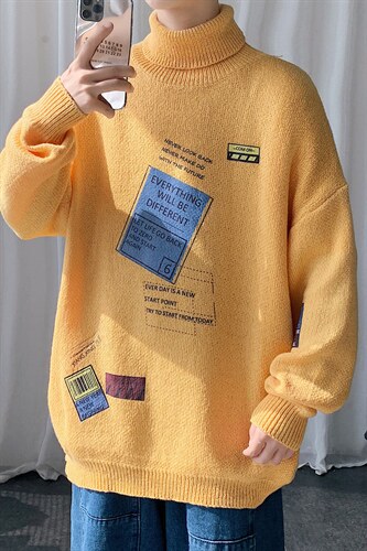 ！主推2021高品质男士高领毛衣学生潮牌保暖针织衫M703P60，男装针织衫/毛衣，电商B220