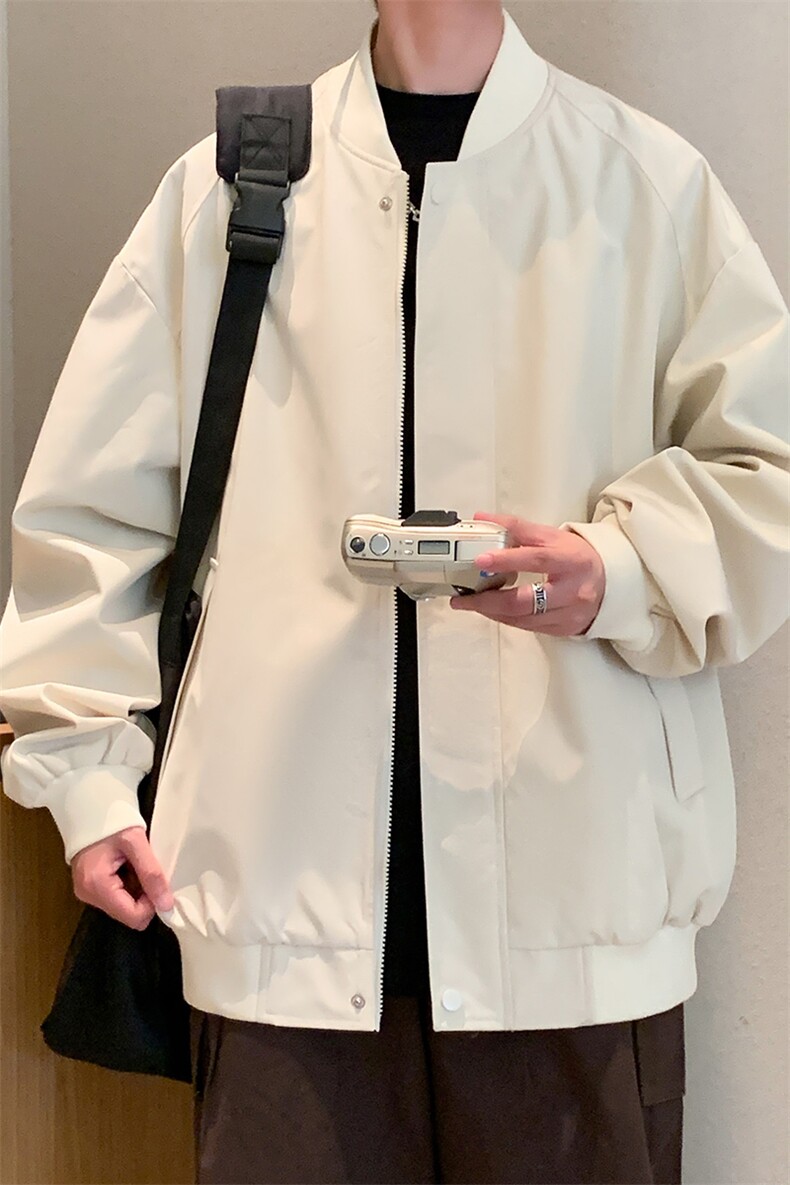 美式棒球服男款春秋季潮牌高街cleanfit高级感外套ma1飞行员夹克,男装夹克,电商A161