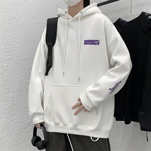美式高街潮牌连帽卫衣男2025秋季ins潮宽松大码外套 WY801P48控68图片