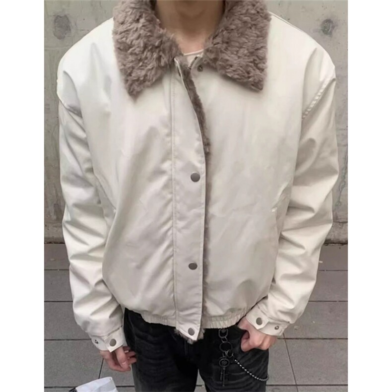 冬cleanfit短款棉服狼毛哈灵顿棉服环保毛领夹克外套MS5047,男装夹克,星座1116A（原606A-3）