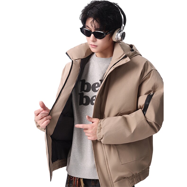 棉服男冬季新款港风宽松连帽棉衣MF9006-P90,男装棉衣,星座214-3
