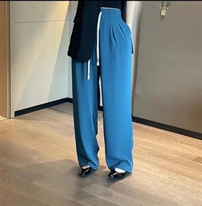 夏季新款拖地裤图片