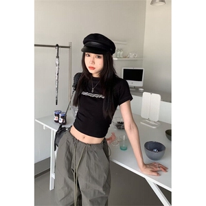 美式阔腿伞兵工装裤男女宽松复古休闲裤潮牌长裤束脚WLG8433-P40图片
