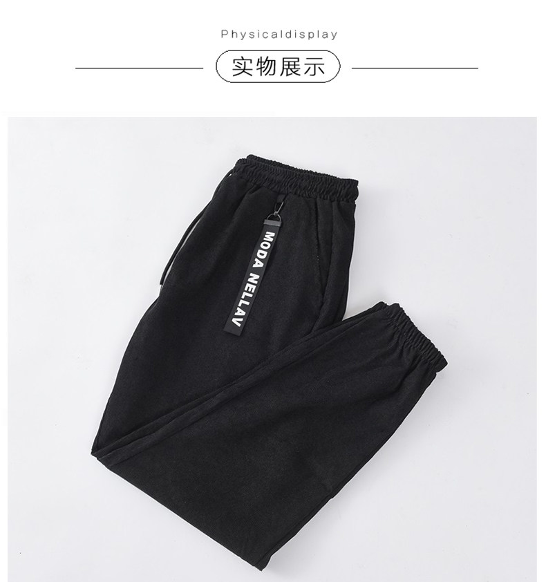 男士裤休闲裤子长裤秋冬灯芯绒束脚裤学生9分裤牛仔裤k605P20,男装休闲裤,星座1115-1