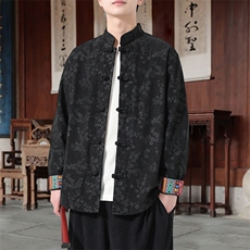 男士衬衫外套灯芯绒夹克盘扣立领风XZ1512-2513-P55，男装夹克，星座1512
