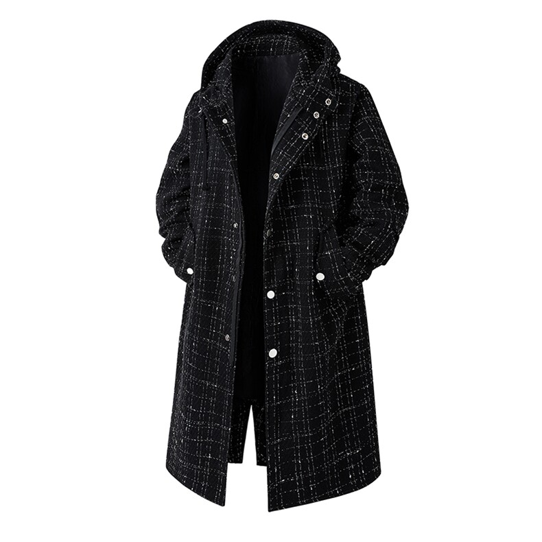 小香风长年大货风衣男中长款呢大衣男F068款P135款3D立体C，男装风衣，星座401