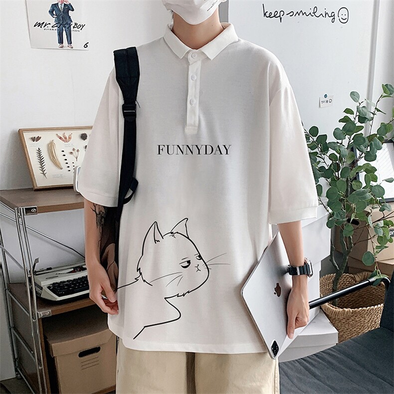 PL57149-P35翻领短袖polo衫男大码胖子半袖t恤男有领保罗衫模特,男装Polo衫,电商A040