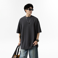 XZ809A/JL02/特P24/控48肌理感拼接圆领T恤，男装T恤，星座809A(原222-1)