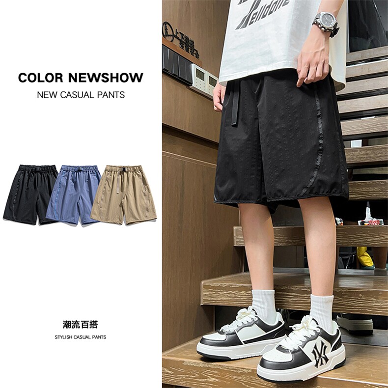 夏季工装短裤男ins潮牌休闲百搭潮流痞帅五分裤D02519-P40图片
