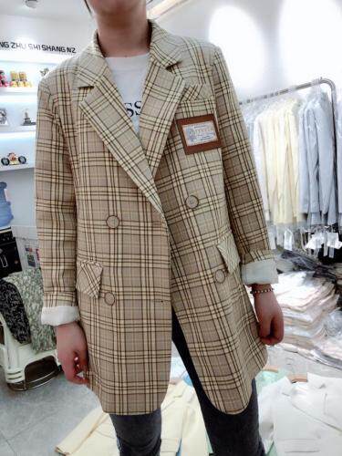 格子西装，女装西装，时代公主