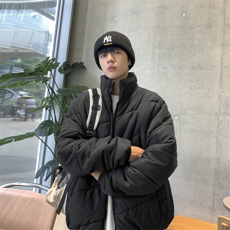 2024冬季棉服男短款加厚面包服立领潮牌棉袄外套MY0301-P70,男装棉衣,星座308B-1