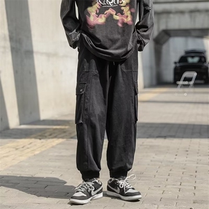男秋季新款港风休闲裤工装裤SE46P38图片