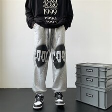 22秋新款港风休闲宽松oversize长裤休闲裤B266-X826-P50，男装休闲裤，星座B257-1