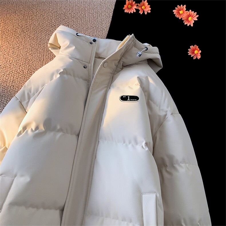 棉衣男冬季新款港风宽松加厚连帽羽绒棉学生棉服MF500-P69图片