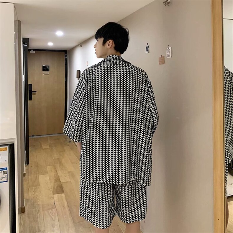 春季潮流休闲时尚短袖套装T729P57,男装休闲套装,星座1116-2
