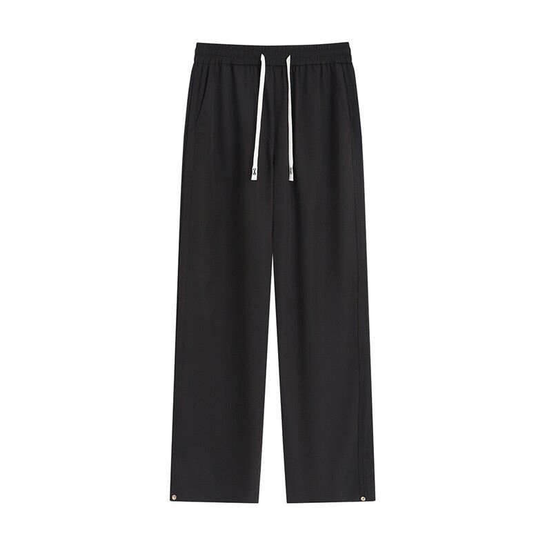 侧边褶皱纯色基础款休闲裤K108平铺92%聚酯纤维8%氨纶(S-2XL)TP25,男装休闲裤,电商A088