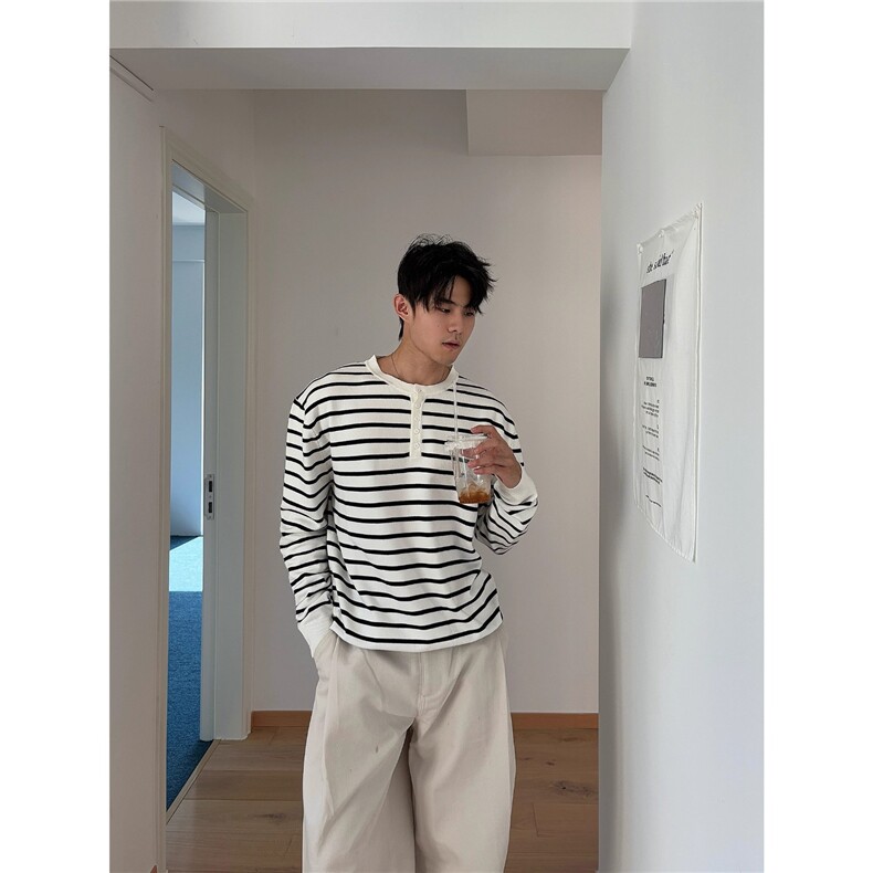 高质量冬季条纹打底毛衣男MY466-P62,男装T恤,星座208-5