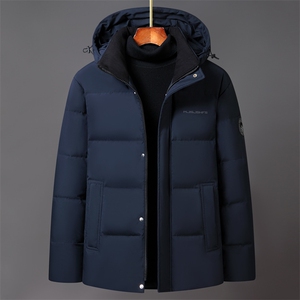 2025冬装渐变潮牌加厚保暖零下防寒90%白鸭绒羽绒服外套H32-P160图片