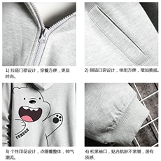 KS21131-P38连帽开衫卫衣男运动外套大码班服网格挂拍，男装卫衣，电商A040A