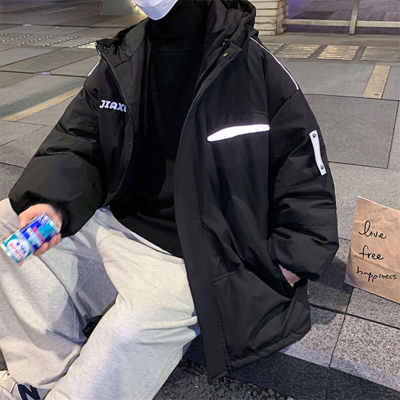 港风ins羽绒服男女同款带帽字母印花白鸭绒Y5813-P190【特价】,男装羽绒服,电商A007