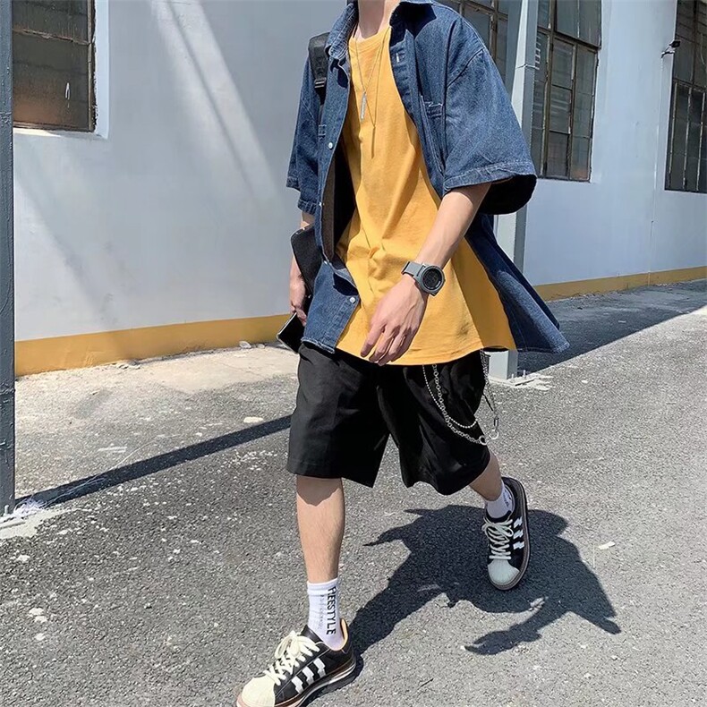 夏季短袖衬衫牛仔衫C124P38,男装衬衫,星座1116-2