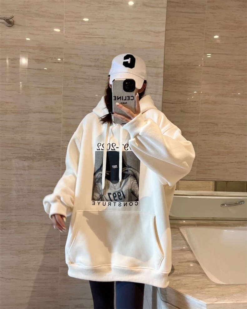 泽妤加绒卫衣，女装卫衣/绒衫，泽妤