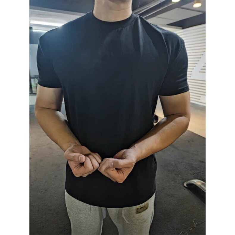 网图25现货潮索罗娜凉感健身显身材圆领短袖T恤V17-特P20,男装T恤,电商C310-1