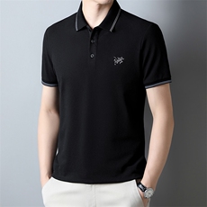 潮流男士短袖POLO衫薄款纯色翻领短袖T恤男夏装上衣XY8869-P75，男装T恤，星座1105-3