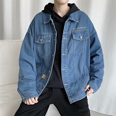 男士牛仔外套新款春秋季炸街上衣韩版刺绣休闲夹克男装JK1014-p58，男装夹克，星座1008