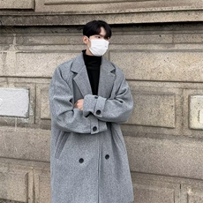 毛呢大衣男中长款加厚男装轻熟风高级感外套冬季谢尔比风衣2331，男装夹克，星座1116A-1（原606A）