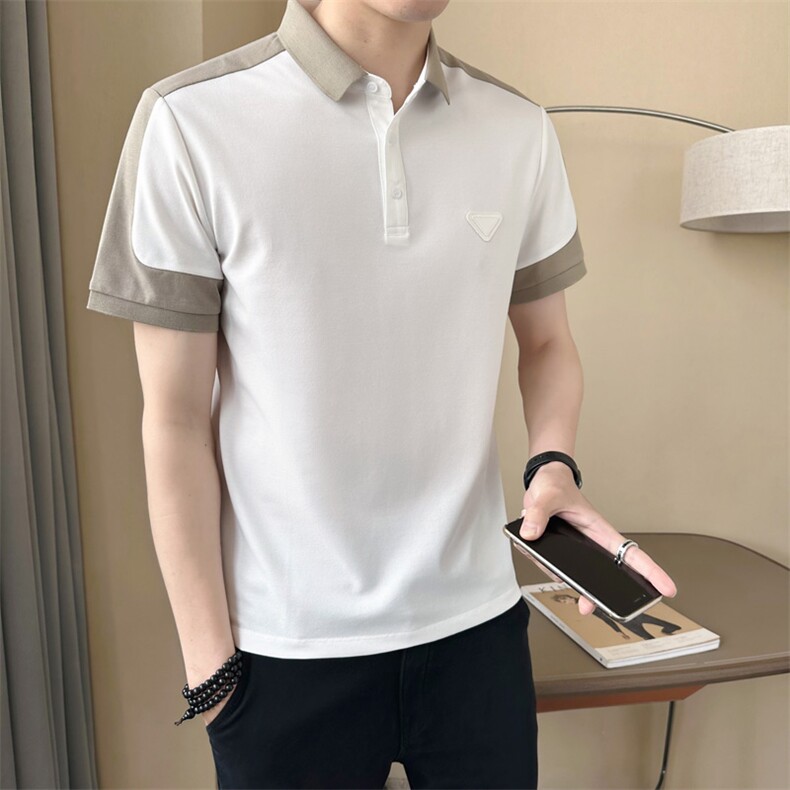 polo衫短袖男士2025夏季新款修身半袖T恤翻领夏装店主无头,男装T恤,星座414（原B263）