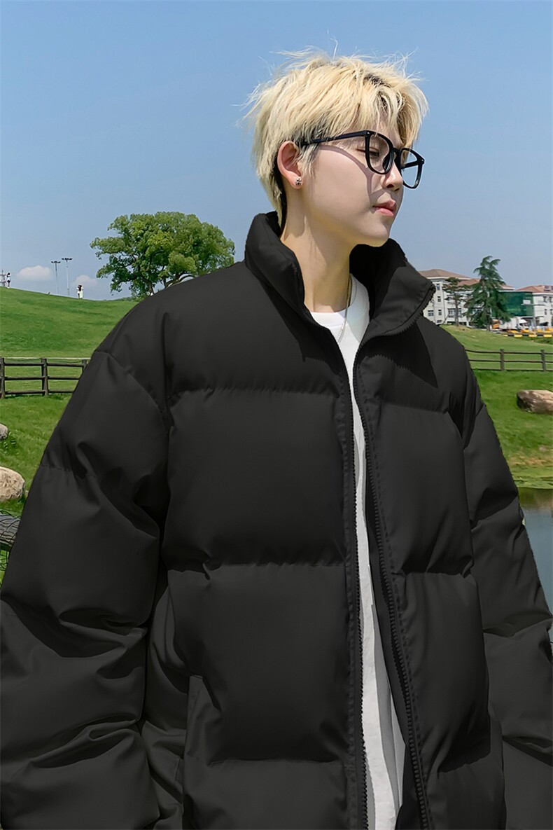 冬季棉服新款D2200-TP45不情侣宽松面包服外套纯色保暖棉衣,男装棉衣,电商A102