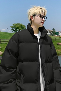 冬季棉服新款 D2200-TP45不 情侣宽松面包服外套纯色保暖棉衣图片