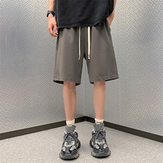 冰氧短裤男宽松纯色港风百搭五分裤运动短裤CK2411-P26控48，男装牛仔裤，星座717