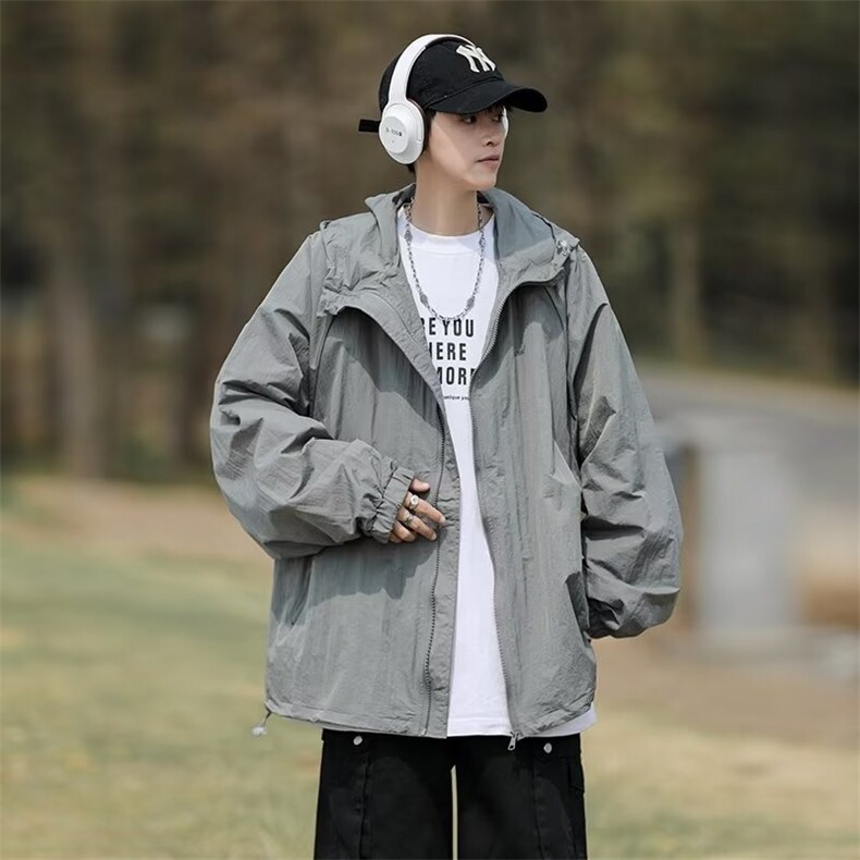 冰丝防晒衣男夏季户外山系潮情侣外套钓鱼防晒服薄夹克FS022-P38,男装夹克,星座1008