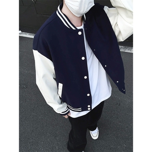 模特-美式棒球服男士秋新款百搭夹克外套 9112-P68图片