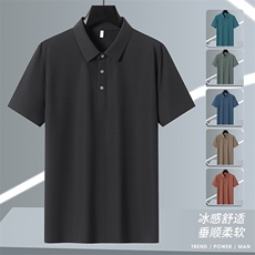 2025年夏季新品翻领Polo冰丝短袖锦纶品质HS1367-P38，男装T恤，星座1206（原A206）