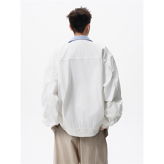绣花假两件翻领棒球服外套男女春秋宽松潮百搭情侣夹克HH9001P64，男装夹克，星座1013-5