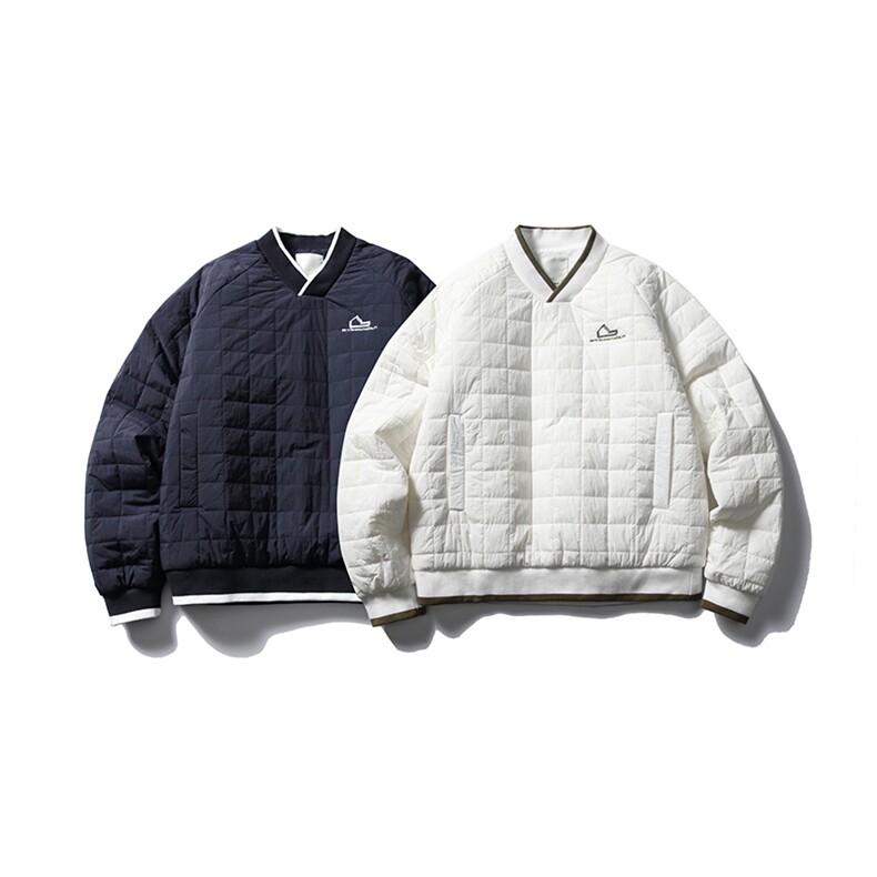 南夏乔装2025冬季新款日系刺绣格子加厚棉衣复古撞色V领休闲棉服,男装棉衣,电商S006（B521）
